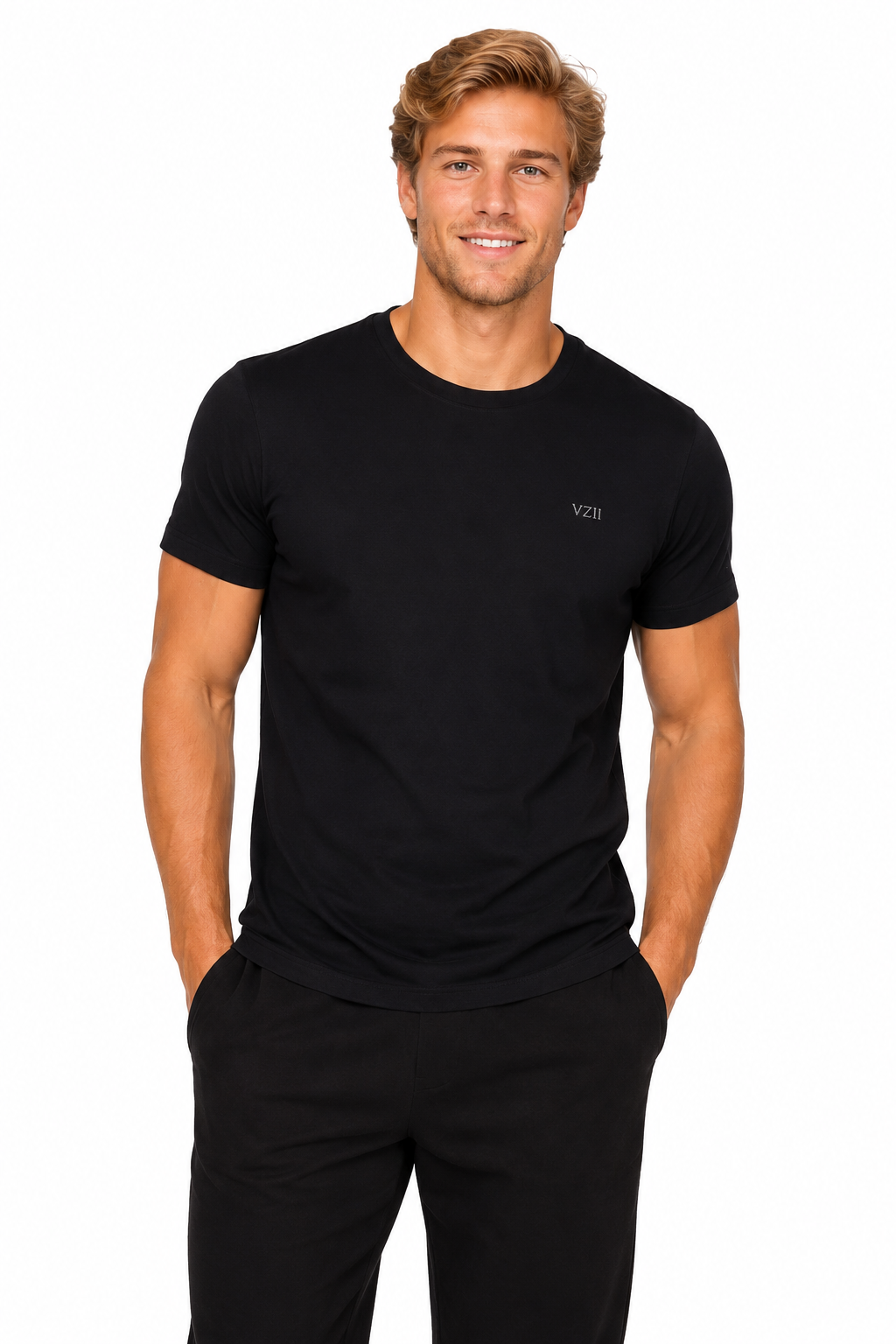 Valaziio Essential Cotton T-Shirt – Black