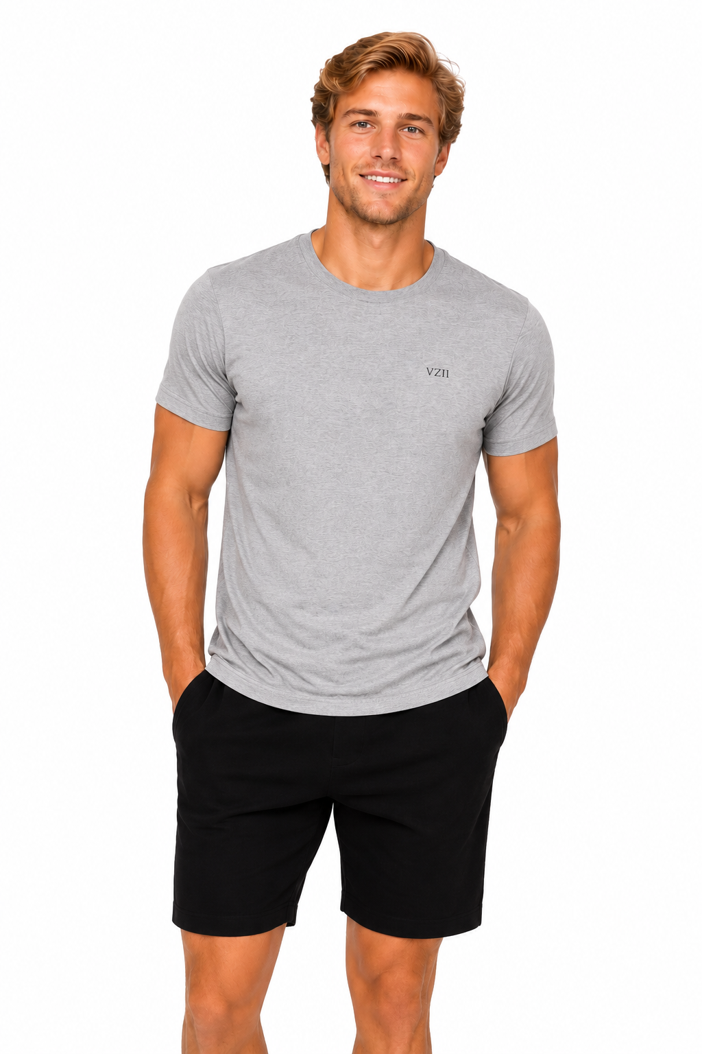 Valaziio Essential Cotton T-Shirt – Heather Grey