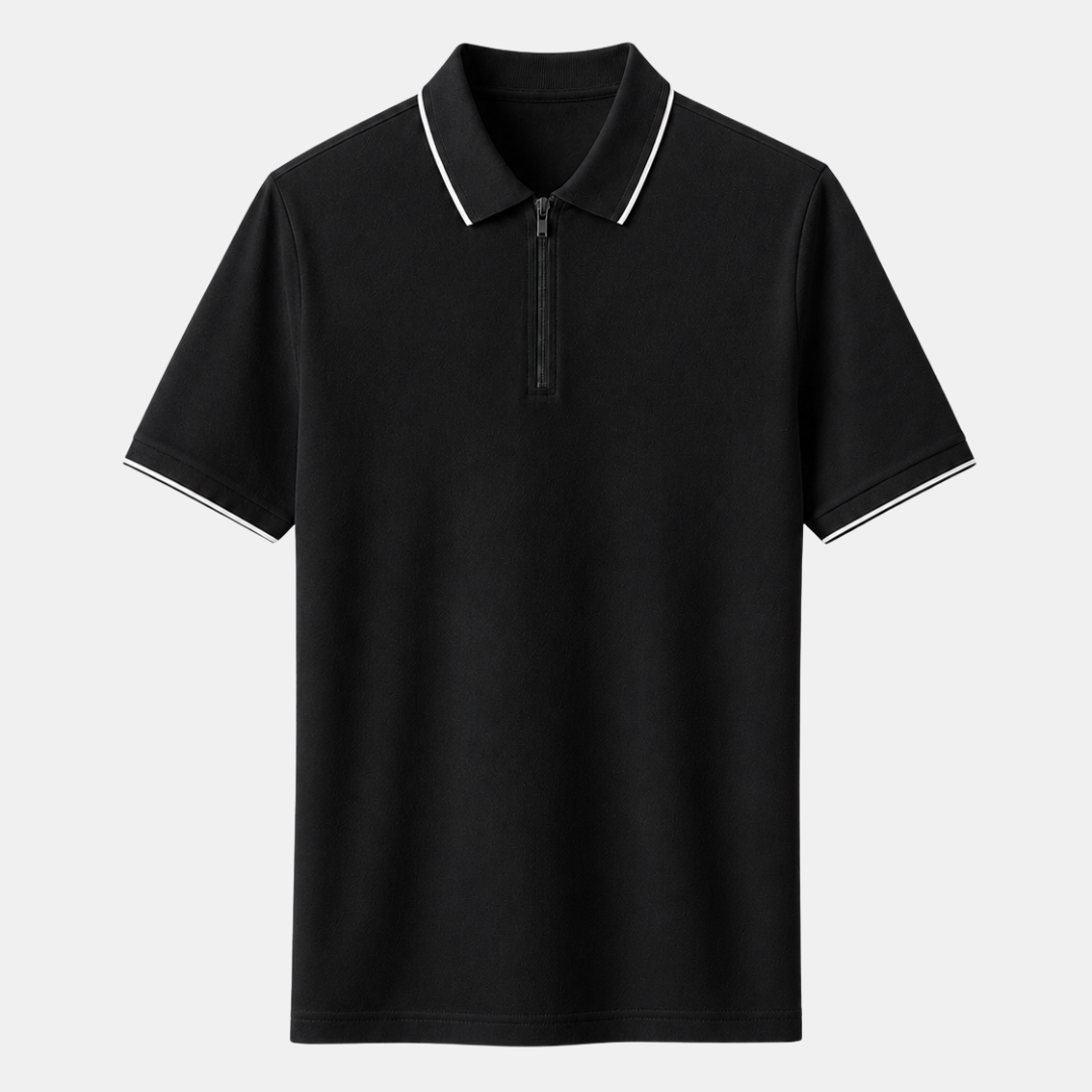 Fenwick Tipped Zip Polo